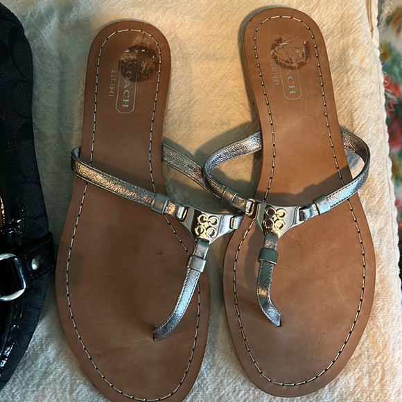 2 pairs of coach brand footwear. - Picture 3 of 5